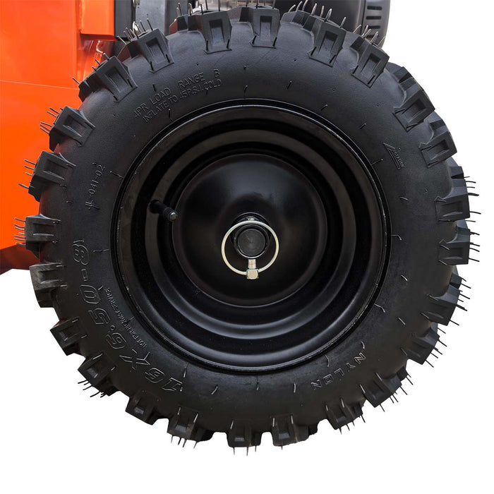 Souffleuse à neige 45 po, moteur à essence 420 cm3 15 CV, tarière dentelée, joystick, lumière DEL, poignée chauffante, TMG-GSBW45
