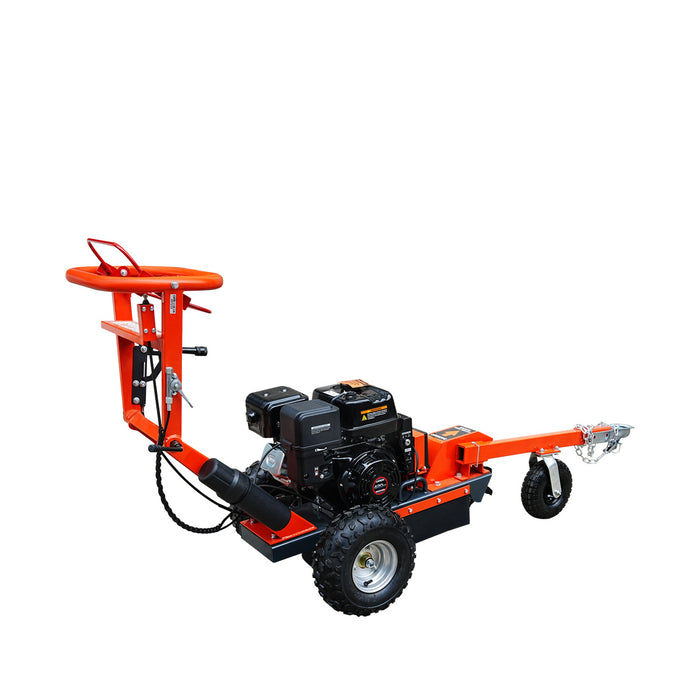 Walk Behind Gas Powered Stump Grinder, ATV/UTV Tow Bar, 12 Carbide Teeth, 24" Cutting Capacity, 15 HP Gasoline Engine, TMG-GSG12EL