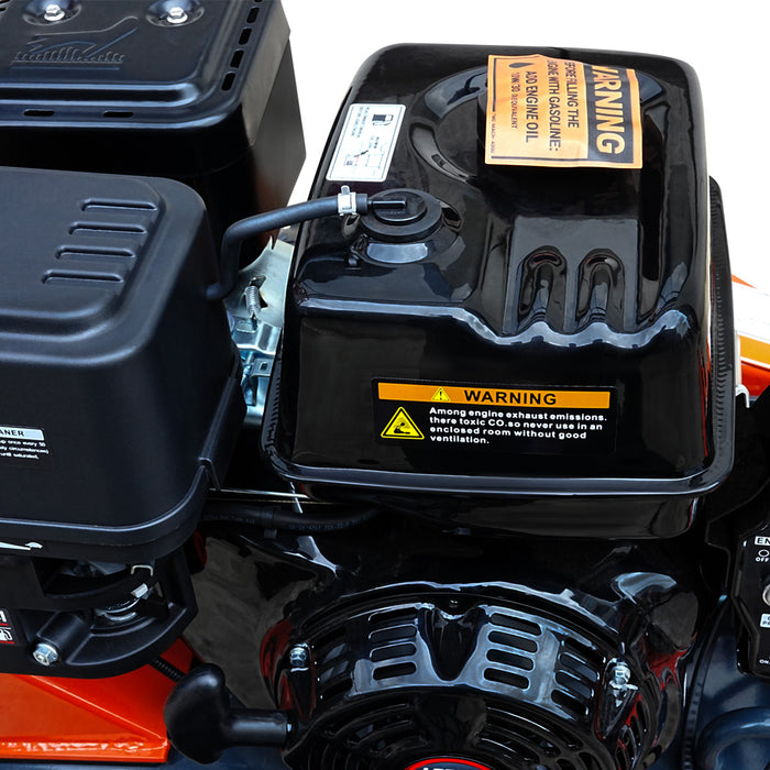 Walk Behind Gas Powered Stump Grinder, ATV/UTV Tow Bar, 12 Carbide Teeth, 24" Cutting Capacity, 15 HP Gasoline Engine, TMG-GSG12EL
