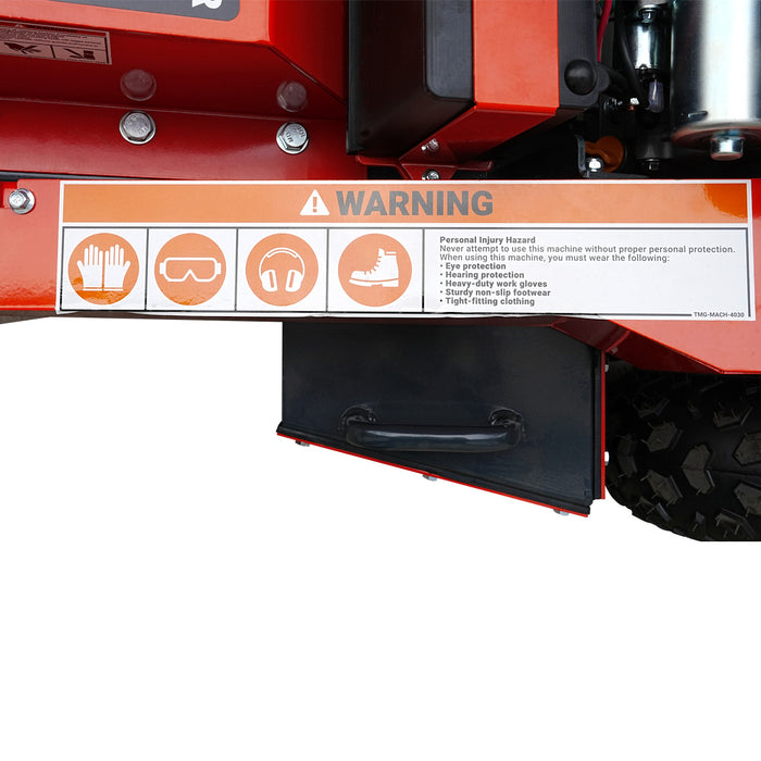 Walk Behind Gas Powered Stump Grinder, ATV/UTV Tow Bar, 12 Carbide Teeth, 24" Cutting Capacity, 15 HP Gasoline Engine, TMG-GSG12EL