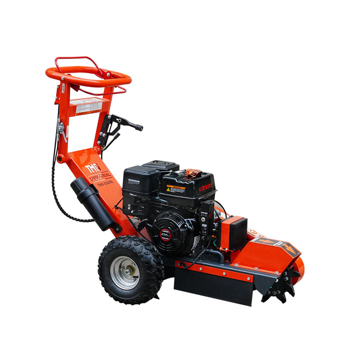 Walk Behind Gas Powered Stump Grinder, 9 Carbide Teeth, 24" Cutting Capacity, 15 HP Gasoline Engine, TMG-GSG9EL