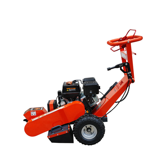 Walk Behind Gas Powered Stump Grinder, 9 Carbide Teeth, 24" Cutting Capacity, 15 HP Gasoline Engine, TMG-GSG9EL