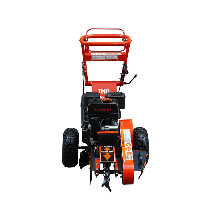 Walk Behind Gas Powered Stump Grinder, 9 Carbide Teeth, 24" Cutting Capacity, 15 HP Gasoline Engine, TMG-GSG9EL