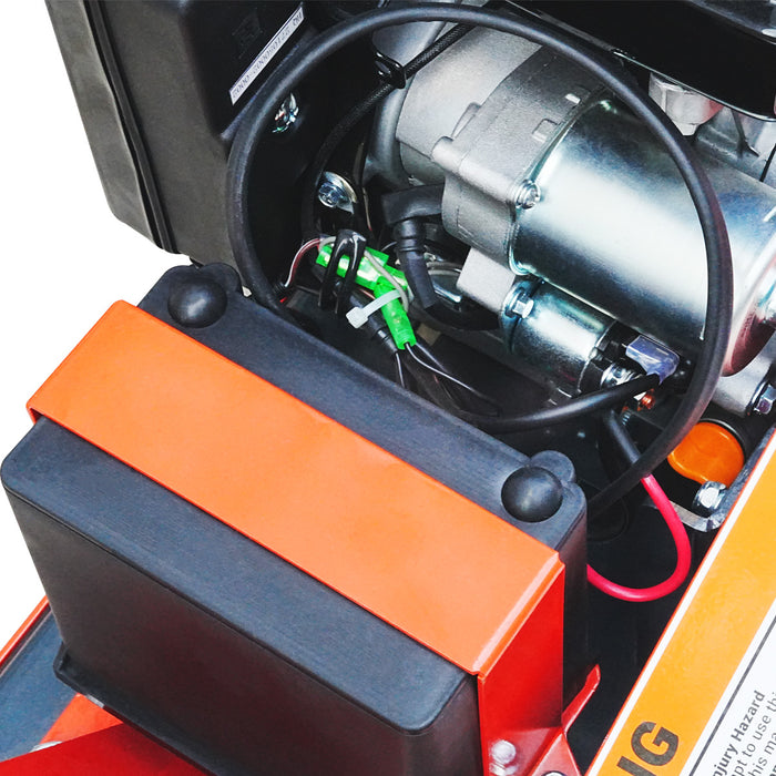 Walk Behind Gas Powered Stump Grinder, 9 Carbide Teeth, 24" Cutting Capacity, 15 HP Gasoline Engine, TMG-GSG9EL