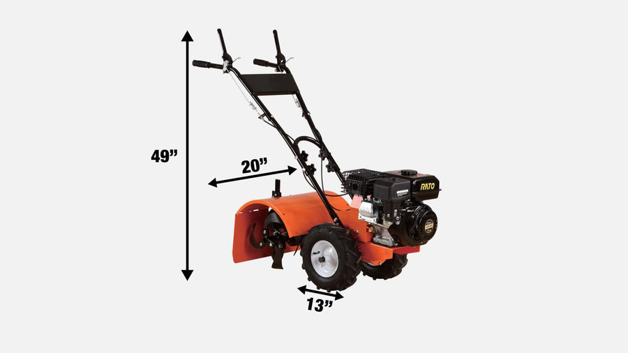 19" Self-Propelled Garden Tiller, 5.5 HP Gas Engine, Rear Tine, 8" Tilling Depth, TMG-GT19 (Discontinued — Product and Replacement Parts No Longer Available)