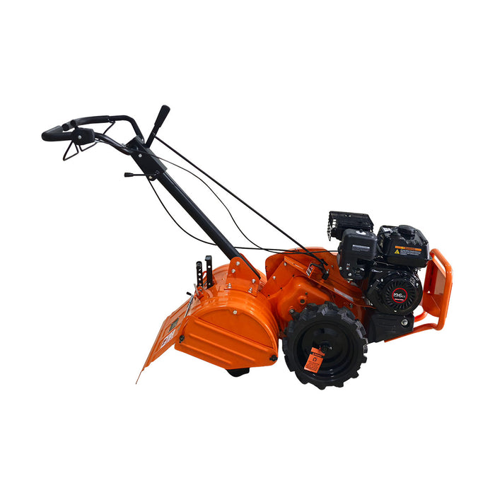18" Self-Propelled Garden Tiller, Dual Rotation, 6.5” Tilling Depth, 196cc (6.5HP) Gas Engine, TMG-GT30