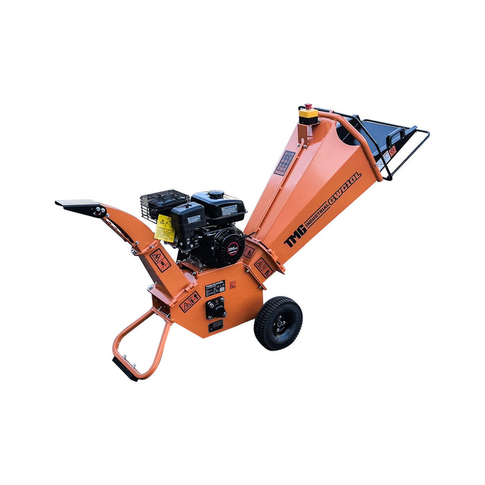 4" Wood Chipper with 6.5 HP Gas Engine, 6" Reversible Blades, 9.5" Rotor, TMG-GWC10L