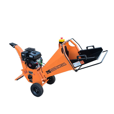 4" Wood Chipper with 6.5 HP Gas Engine, 6" Reversible Blades, 9.5" Rotor, TMG-GWC10L