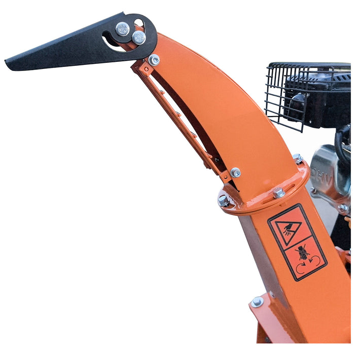 4" Wood Chipper with 6.5 HP Gas Engine, 6" Reversible Blades, 9.5" Rotor, TMG-GWC10L