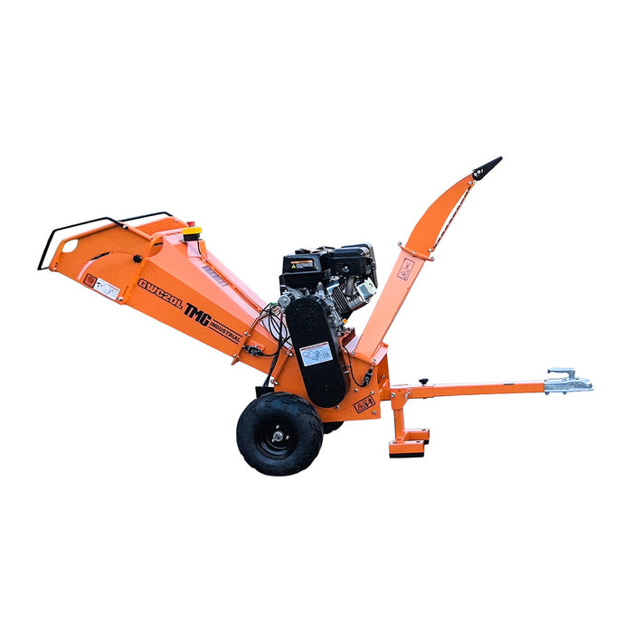 4-3/4" Wood Chipper with 14 HP Gas Engine, Electric Start, 2" Hitch Tow-Behind, TMG-GWC20L