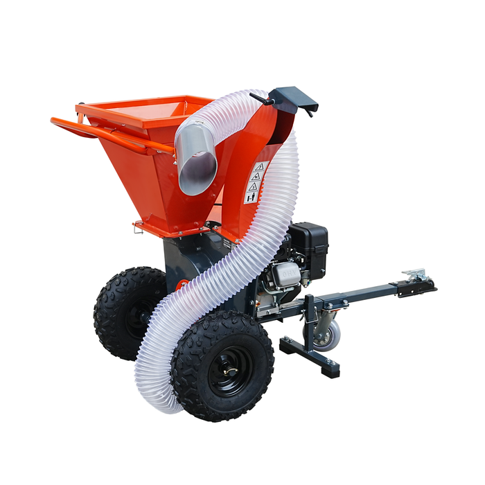 3" Wood Chipper Shredder Vacuum with 7 HP Gas Engine, 1-7/8" Hitch, ATV/UTV Tow Behind, TMG-GWC3L