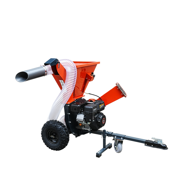 3" Wood Chipper Shredder Vacuum with 7 HP Gas Engine, 1-7/8" Hitch, ATV/UTV Tow Behind, TMG-GWC3L