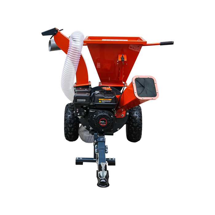 3" Wood Chipper Shredder Vacuum with 7 HP Gas Engine, 1-7/8" Hitch, ATV/UTV Tow Behind, TMG-GWC3L