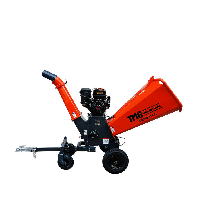 Heavy Series™ 6" Wood Chipper, 15 HP Gas Engine with E Start, ATV/UTV Tow-Behind, 12'' Reversible Blade TMG-GWC6EL