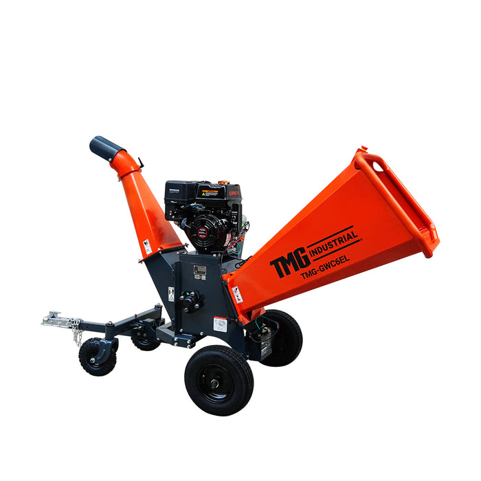 Heavy Series™ 6" Wood Chipper, 15 HP Gas Engine with E Start, ATV/UTV Tow-Behind, 12'' Reversible Blade TMG-GWC6EL