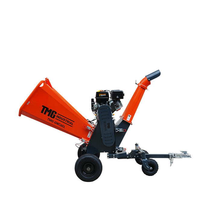 Heavy Series™ 6" Wood Chipper, 15 HP Gas Engine with E Start, ATV/UTV Tow-Behind, 12'' Reversible Blade TMG-GWC6EL