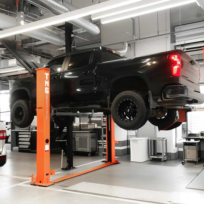 Two-Post Auto Lift, 10,000 lb Capacity with Floor Plate & Dual Lock for Shop & Garage TMG-TPL45