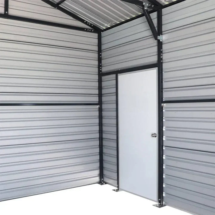 20' x 30' Metal Garage Shed Steel Building, 35 PSF Snow Load Rated, 11'10" Large Front Door, Side Entry, 13' Peak Height, Engineering Drawing, TMG-MSE2030D-SR35