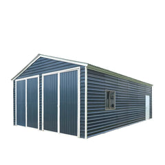 20' x 30' Metal Garage Shed, 9' High Double Front Doors, 13' Peak, 600 Sq-Ft TMG-MS2030