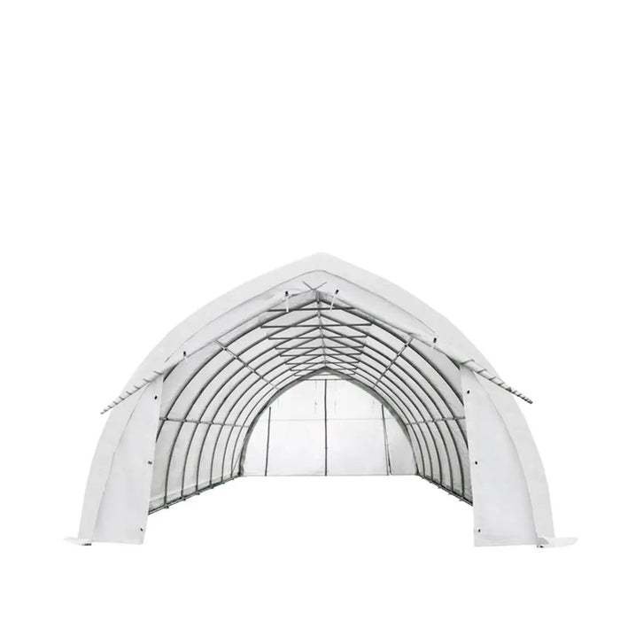 20' x 40' Arch Wall Peak Ceiling Storage Shelter with Heavy Duty 17 oz PVC Cover & Drive Through Doors, TMG-ST2042PV (Previously ST2041PV)