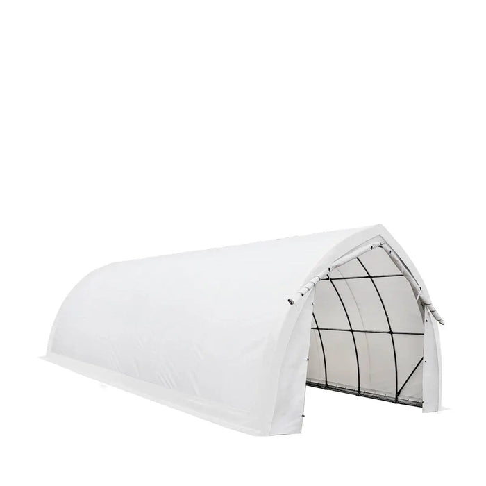 20' x 40' Arch Wall Peak Ceiling Storage Shelter with Heavy Duty 17 oz PVC Cover & Drive Through Doors, TMG-ST2042PV (Previously ST2041PV)