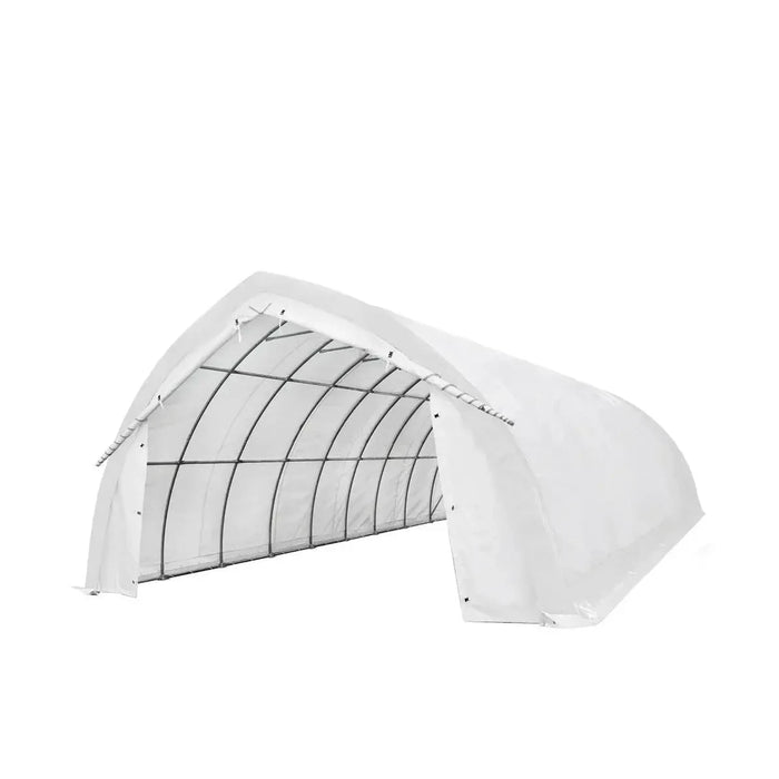 20' x 40' Arch Wall Peak Ceiling Storage Shelter with Heavy Duty 17 oz PVC Cover & Drive Through Doors, TMG-ST2042PV (Previously ST2041PV)