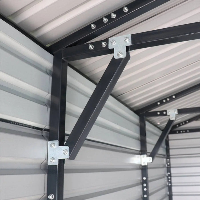30' x 40' Metal Garage Shed Steel Building, 35 PSF Snow Load Rated, 10' Front Doors, Side Entry Door, Engineering Drawing TMG-MSE3040-SR35