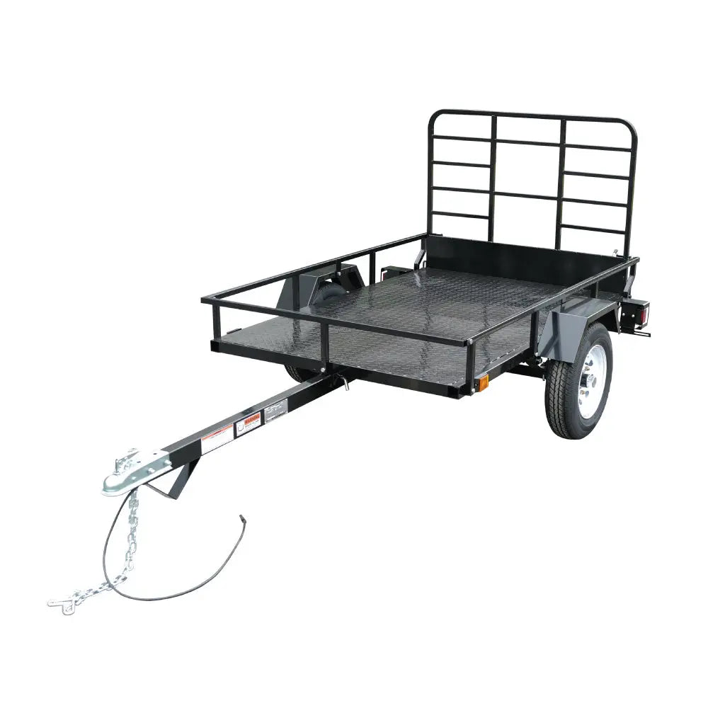 TMG Industrial 4’ x 6’ Single Axle Utility Trailer, 1580 Lb Payload Capacity, Robust Construction, 2” Coupler, TMG-UT46