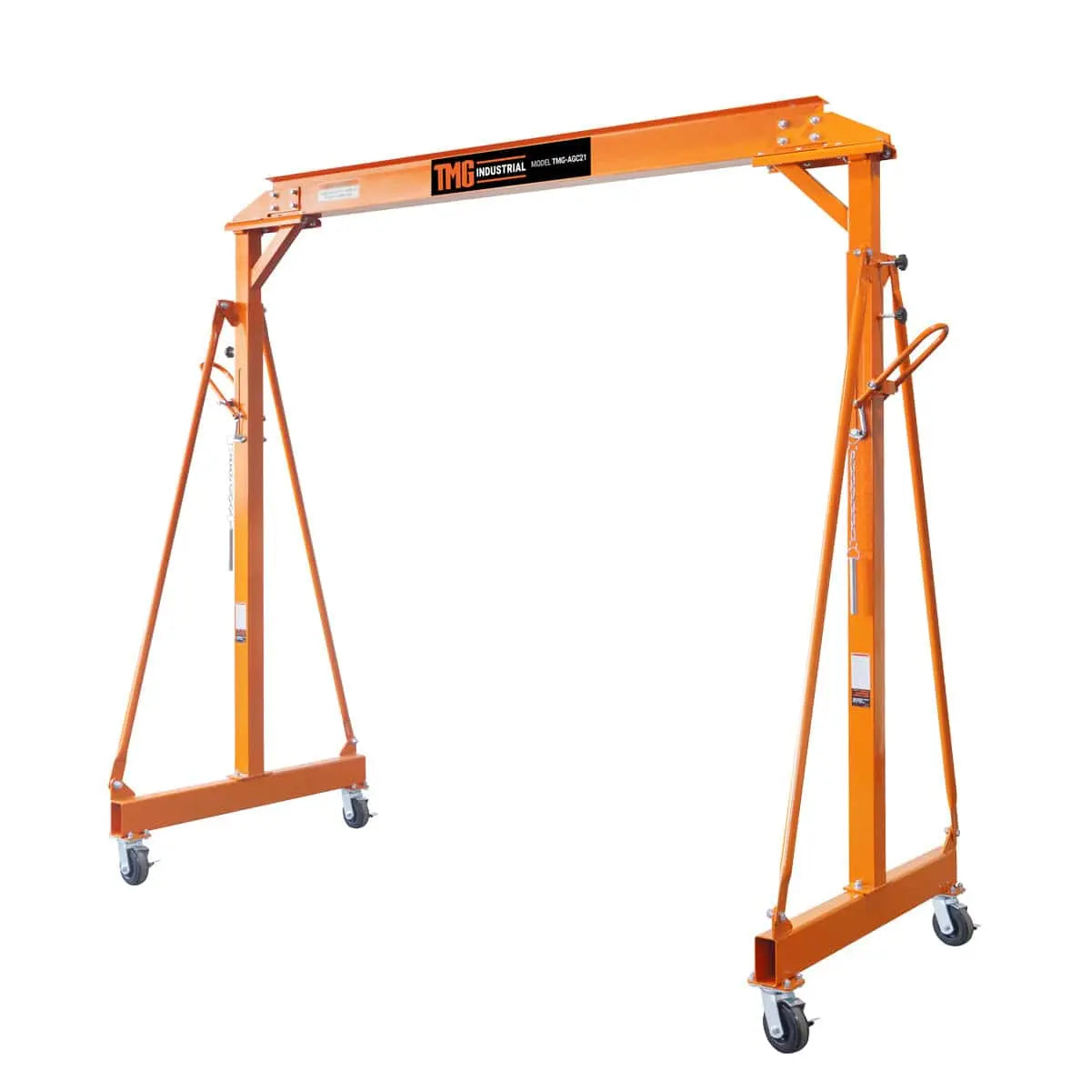 TMG 2 Ton Gantry Crane, Adjustable Height, Auto-Lock, Swivel Casters