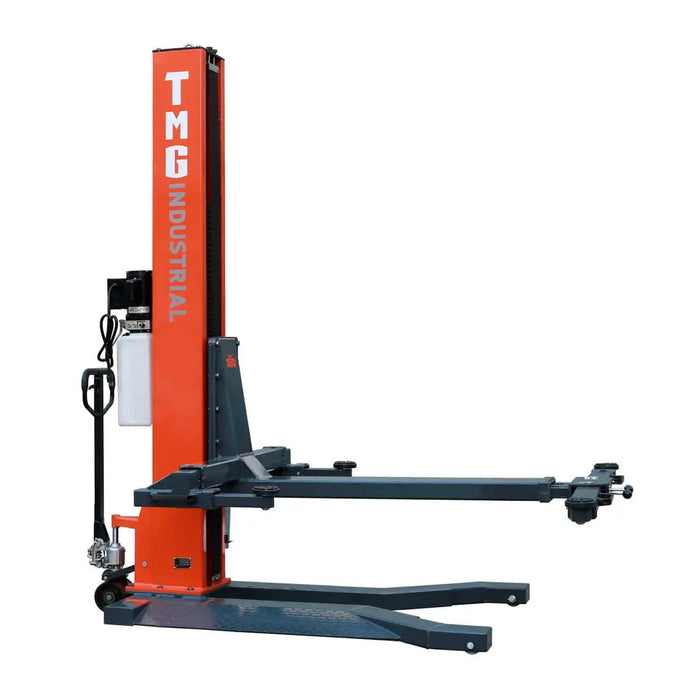 TMG-ALSP60 Élévateur automatique portatif à colonne unique de 6 000 lb, hauteur de levage de 72 po, cric à profil bas, pompe certifiée CETL