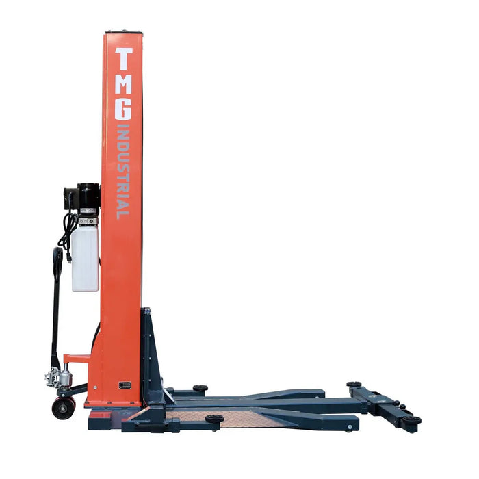 TMG-ALSP60 Élévateur automatique portatif à colonne unique de 6 000 lb, hauteur de levage de 72 po, cric à profil bas, pompe certifiée CETL