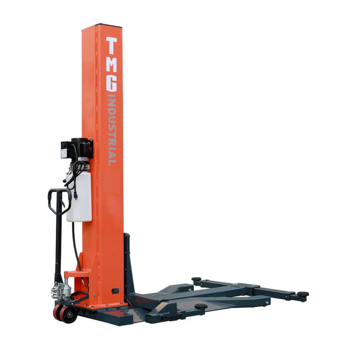 TMG-ALSP60 Élévateur automatique portatif à colonne unique de 6 000 lb, hauteur de levage de 72 po, cric à profil bas, pompe certifiée CETL