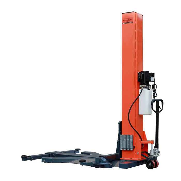 TMG-ALSP60 Élévateur automatique portatif à colonne unique de 6 000 lb, hauteur de levage de 72 po, cric à profil bas, pompe certifiée CETL
