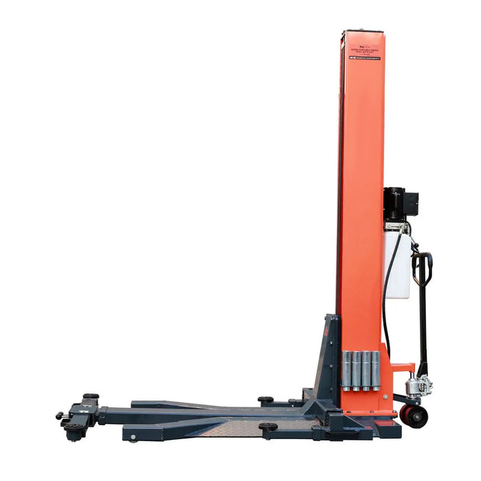 TMG-ALSP60 Élévateur automatique portatif à colonne unique de 6 000 lb, hauteur de levage de 72 po, cric à profil bas, pompe certifiée CETL