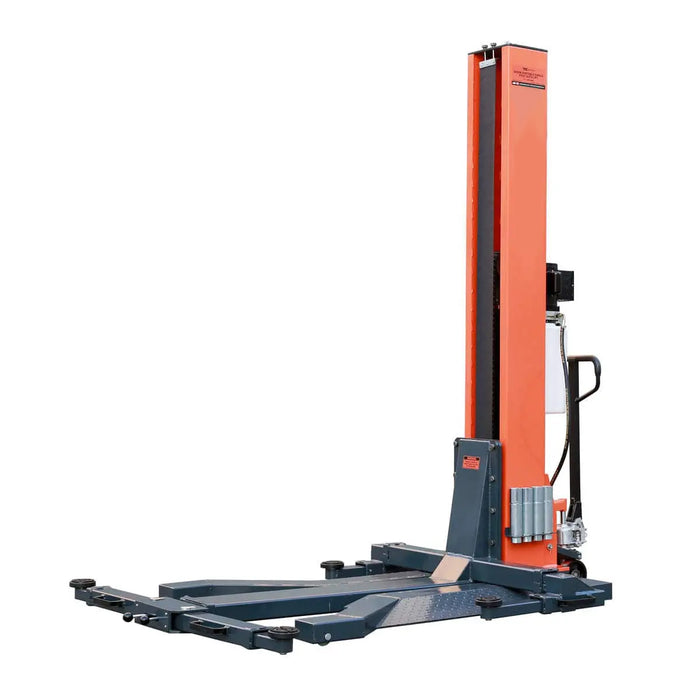 TMG-ALSP60 Élévateur automatique portatif à colonne unique de 6 000 lb, hauteur de levage de 72 po, cric à profil bas, pompe certifiée CETL