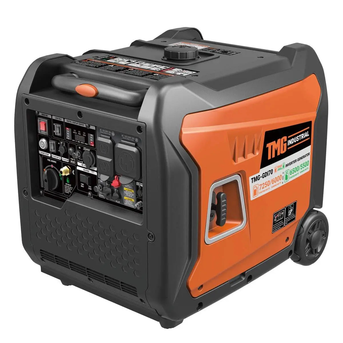 TMG 7250W Portable Inverter Generator – Hybrid Gas & LPG for Home