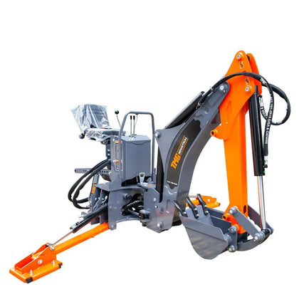 8-ft Tractor Swing Backhoe Attachment, 180° Boom and Bucket Rotation, 12" Bucket Included TMG-TBH88