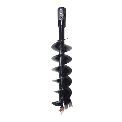 9" Post Hole Auger Bit, 48" Height, Fully Welded Cutting Disk, 4 Sharp Cutting Teeth, 2" Hex Connectivity, Built-In Boring Head, High Quality Steel, TMG-PAB09