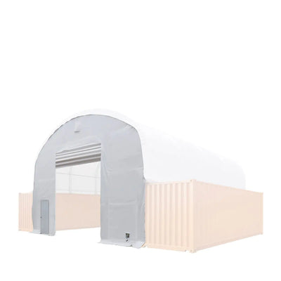 TMG Industrial Front End Wall Kit, Compatible with TMG-DT3020C and DT3040C container shelters installed with the standard height containers (8’6”), TMG-DT30FW8V