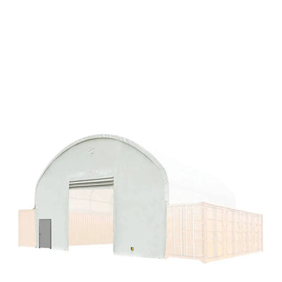 TMG Industrial Front End Wall Kit, Compatible with TMG-DT4041C and DT4041CF container shelters installed with the standard height containers (8’6”), TMG-DT40FW8V