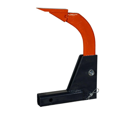 TMG Industrial Ripper monté sur attelage à une seule dent, ATV/UTV, compatible avec les récepteurs d'attelage de 5,1 cm, utilisation avec les tracteurs CAT 0 et CAT 1, 4 réglages de trou réglables, tige en acier au carbone réversible, TMG-THM02