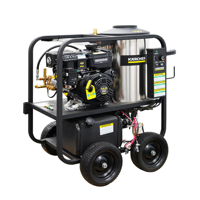 Karcher Professional 3500 PSI Hot Water Pressure Washer, Vanguard Engine, 12V Wayne Burner, side view