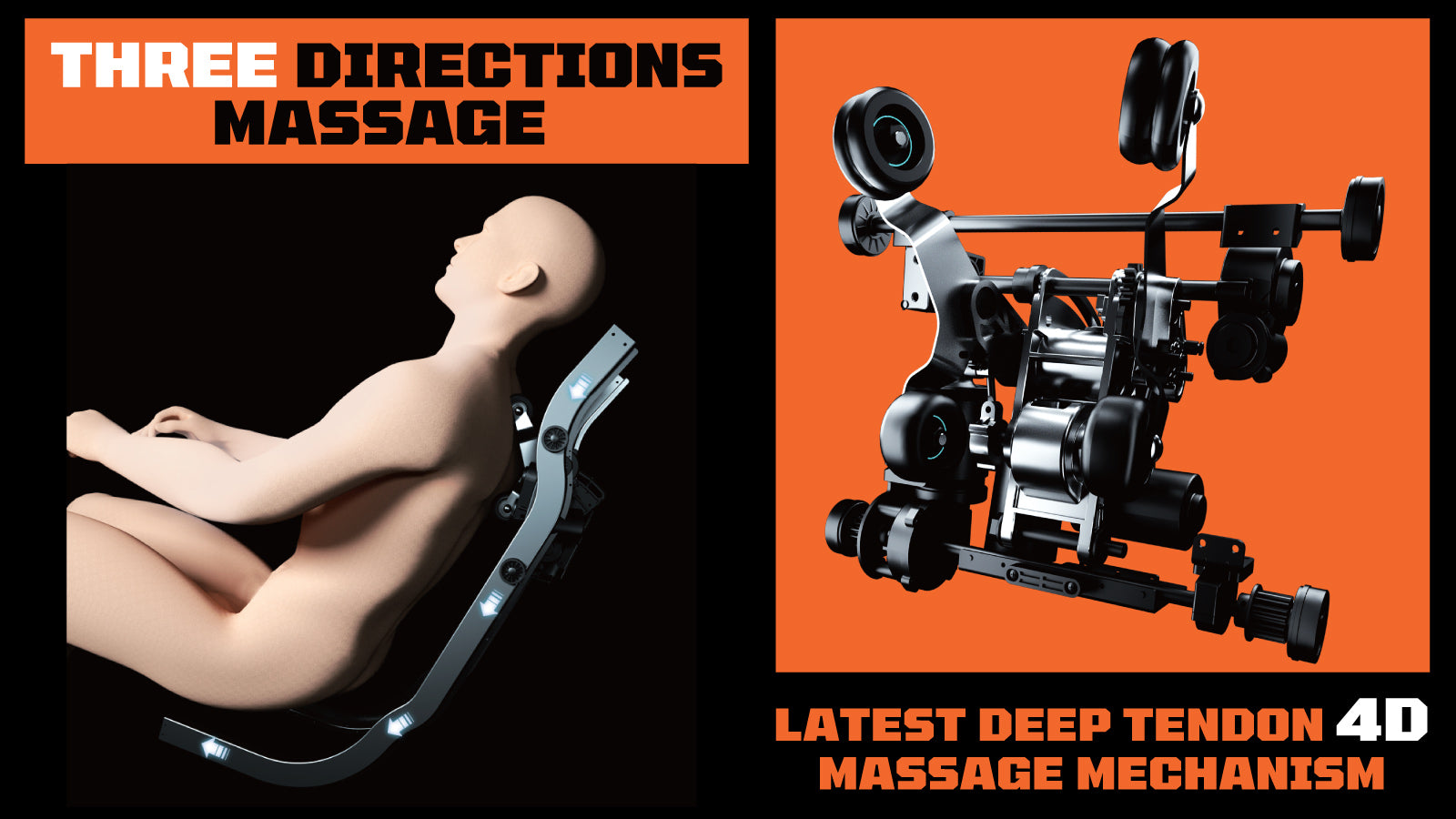 TMG Industrial Zero Gravity Multi-Function Massage Chair Intelligent, 4D Mechanism, Triple Action Foot Massager, Voice Control, Full Body Compression, Bluetooth, Body Scanning, TMG-LMC58-description-image