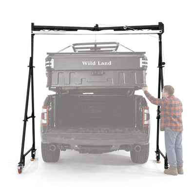 Manual Winch Lift System for Installing Wild Land Trunk S and Wingman X Vehicle-Mounted Tents, Foldable Frame, TMG-LWMX150-LIFT