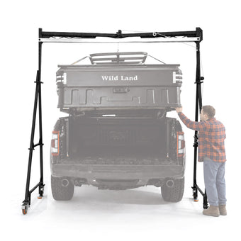 Manual Winch Lift System for Installing Wild Land Trunk S and Wingman X Vehicle-Mounted Tents, Foldable Frame, TMG-LWMX150-LIFT