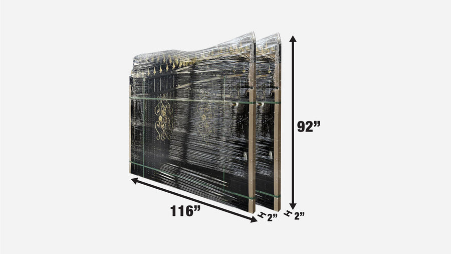 20-ft Bi-Parting Deluxe Wrought Iron Ornamental Gate (Discontinued, No Longer Available)
