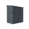 3' x 6' Galvanized Metal Pent Shed, 29 GA Corrugated Metal, 75" Upper edge, TMG-MS0306
