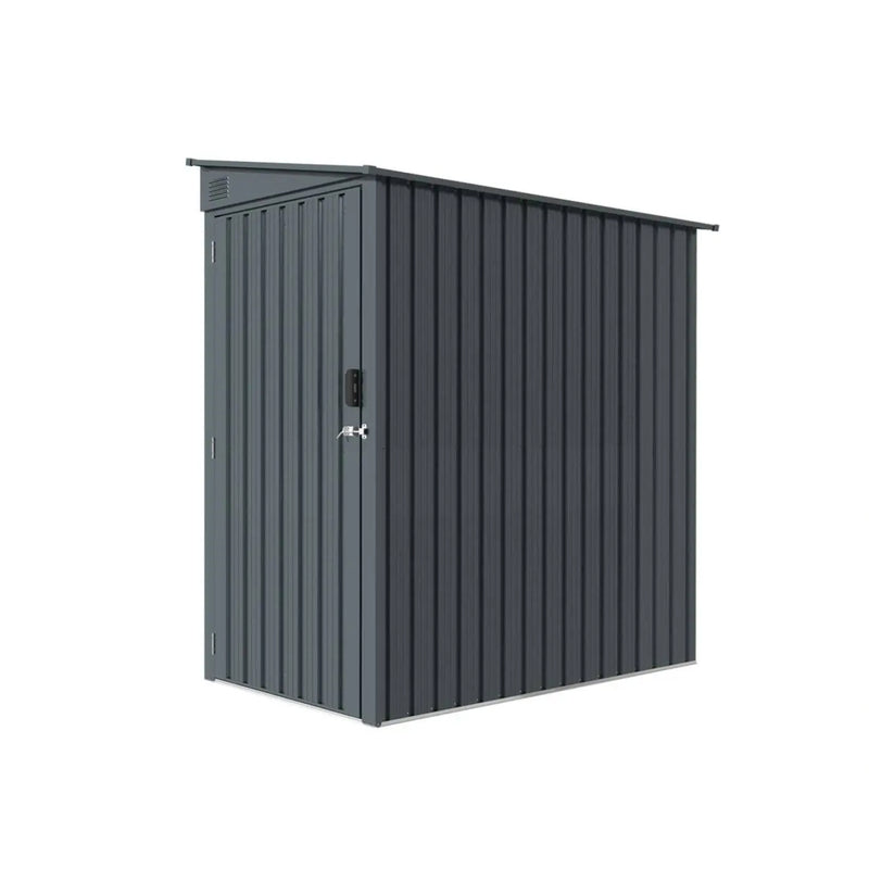 TMG Industrial 3' x 6' Hangar en métal galvanisé, métal ondulé 29 GA, bord supérieur 75", TMG-MS0306