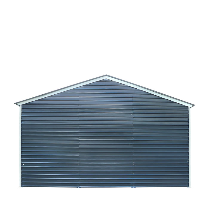 20' x 30' Metal Garage Shed Steel Building, 35 PSF Snow Load Rated, Two 8'4" Double Doors, Side Entry Door, 13' Peak Height, Engineering Drawing TMG-MSE2030-SR35