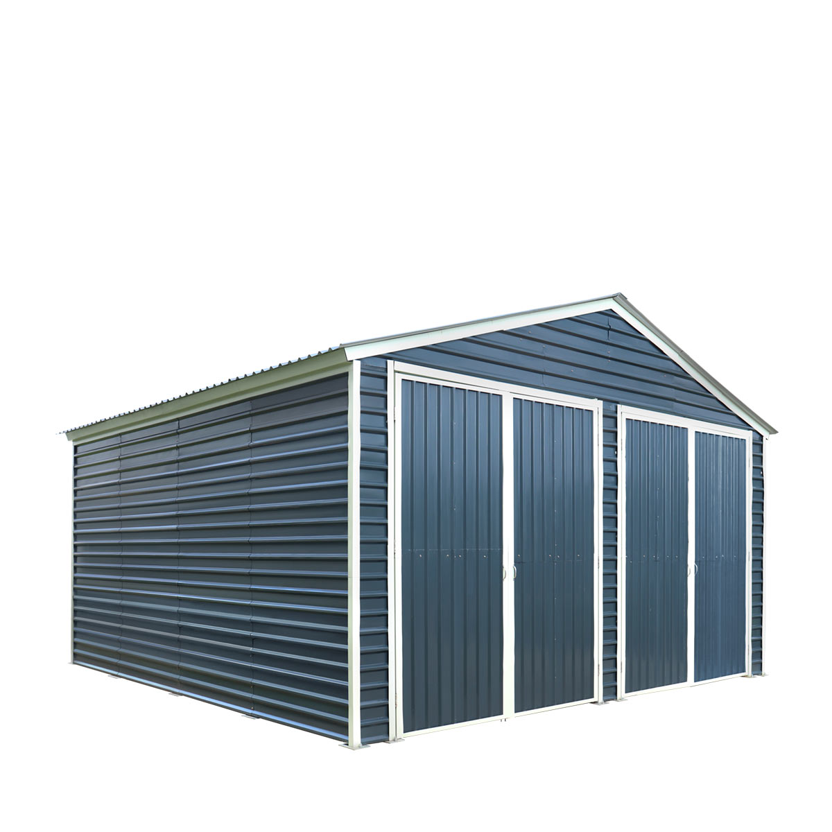 20' x 30' Metal Garage Shed Steel Building, 35 PSF Snow Load Rated, Two 8'4